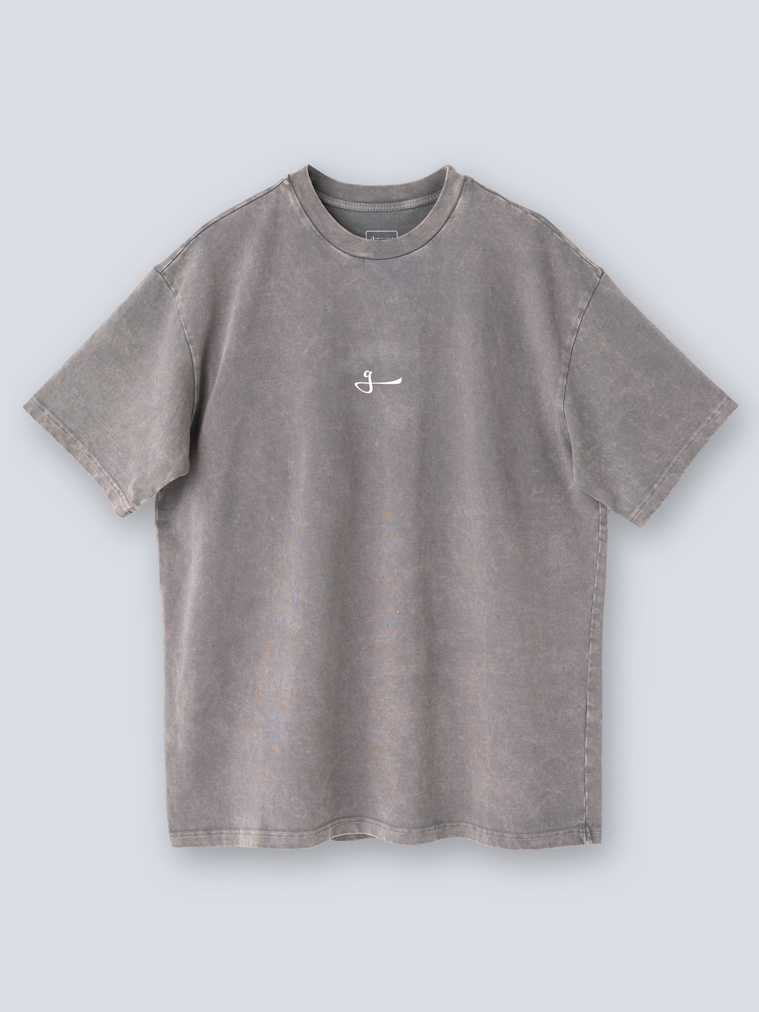 CAMISETA OVERSIZED 100% ALGODÓN ACID WASH - GREY