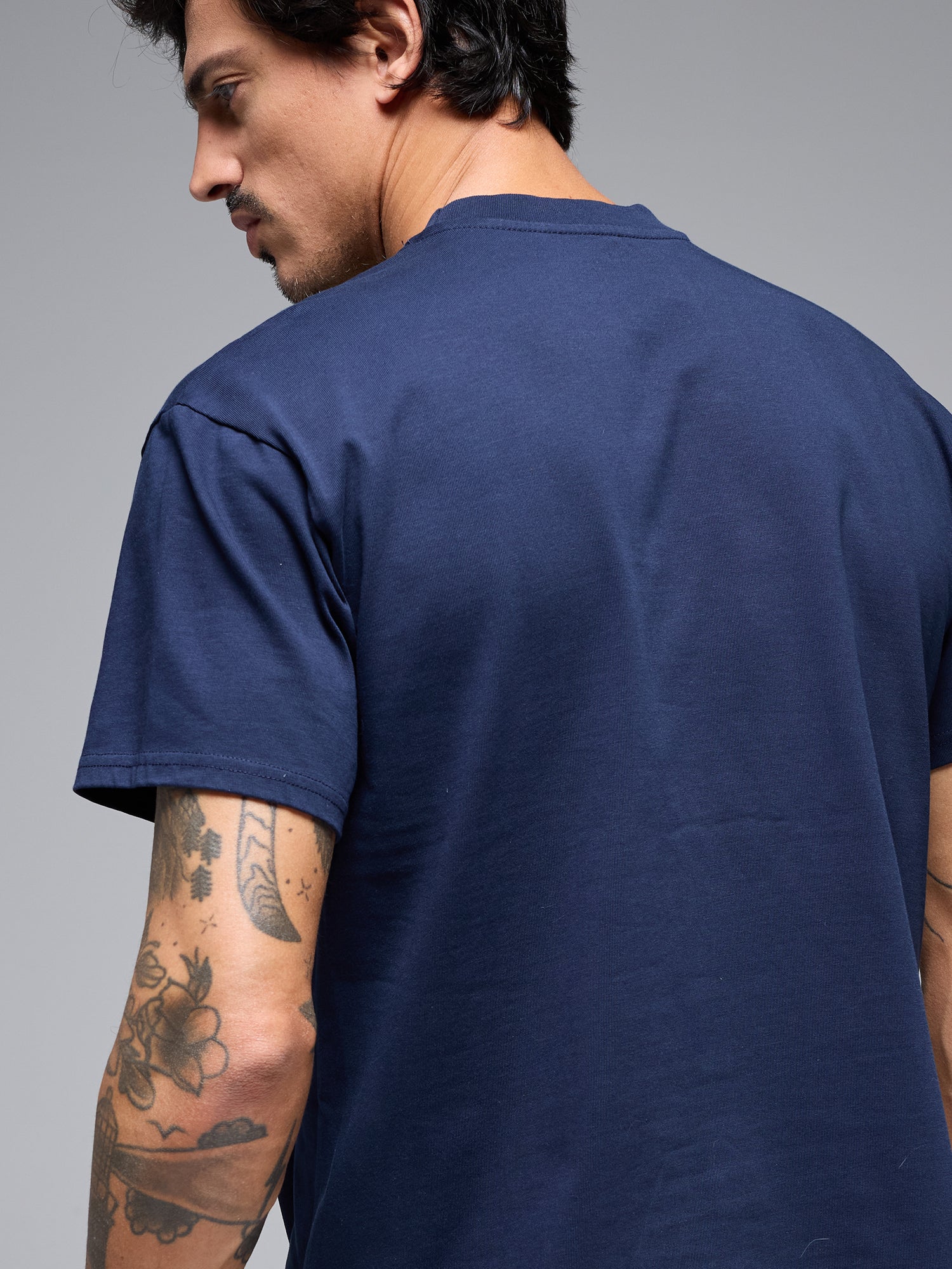 CAMISETA CORE OVERSIZED 100% ALGODÓN - NAVY