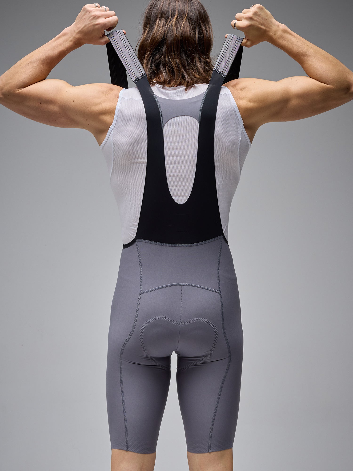 MEN’S LACEFLY 2.0 BIB SHORTS - GREY