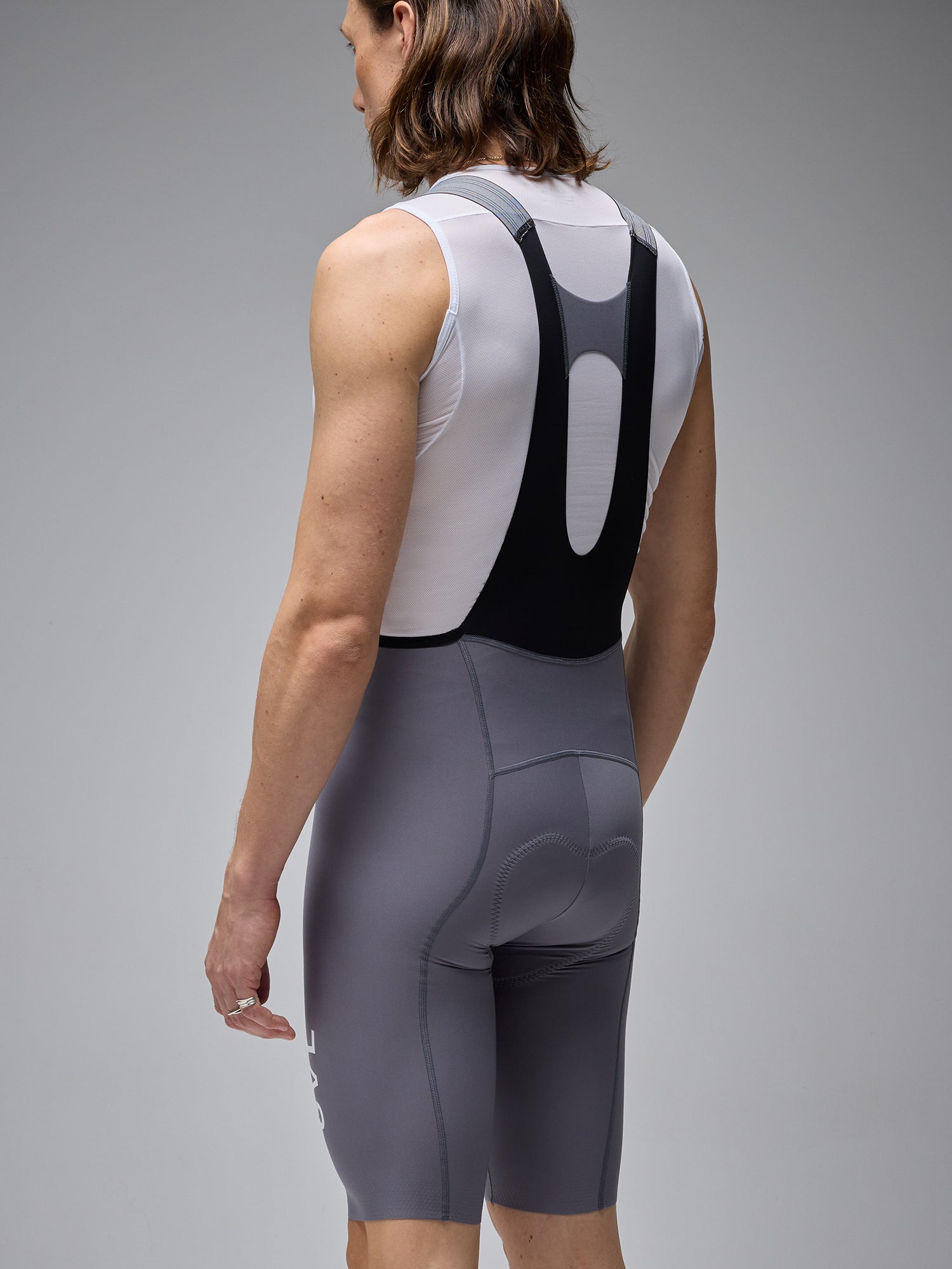 MEN’S LACEFLY 2.0 BIB SHORTS - GREY