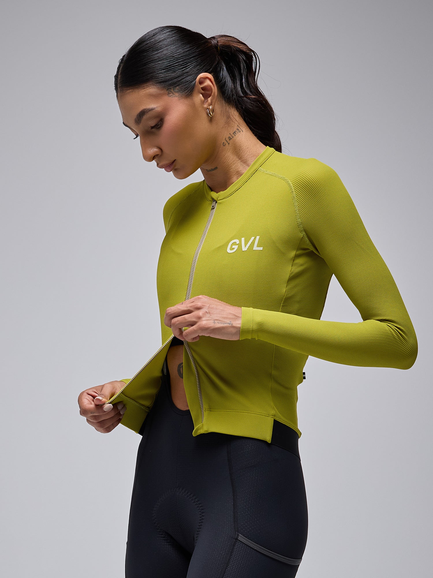 MODERN CLASSIC WAFFLE LS JERSEY - EVERGREEN