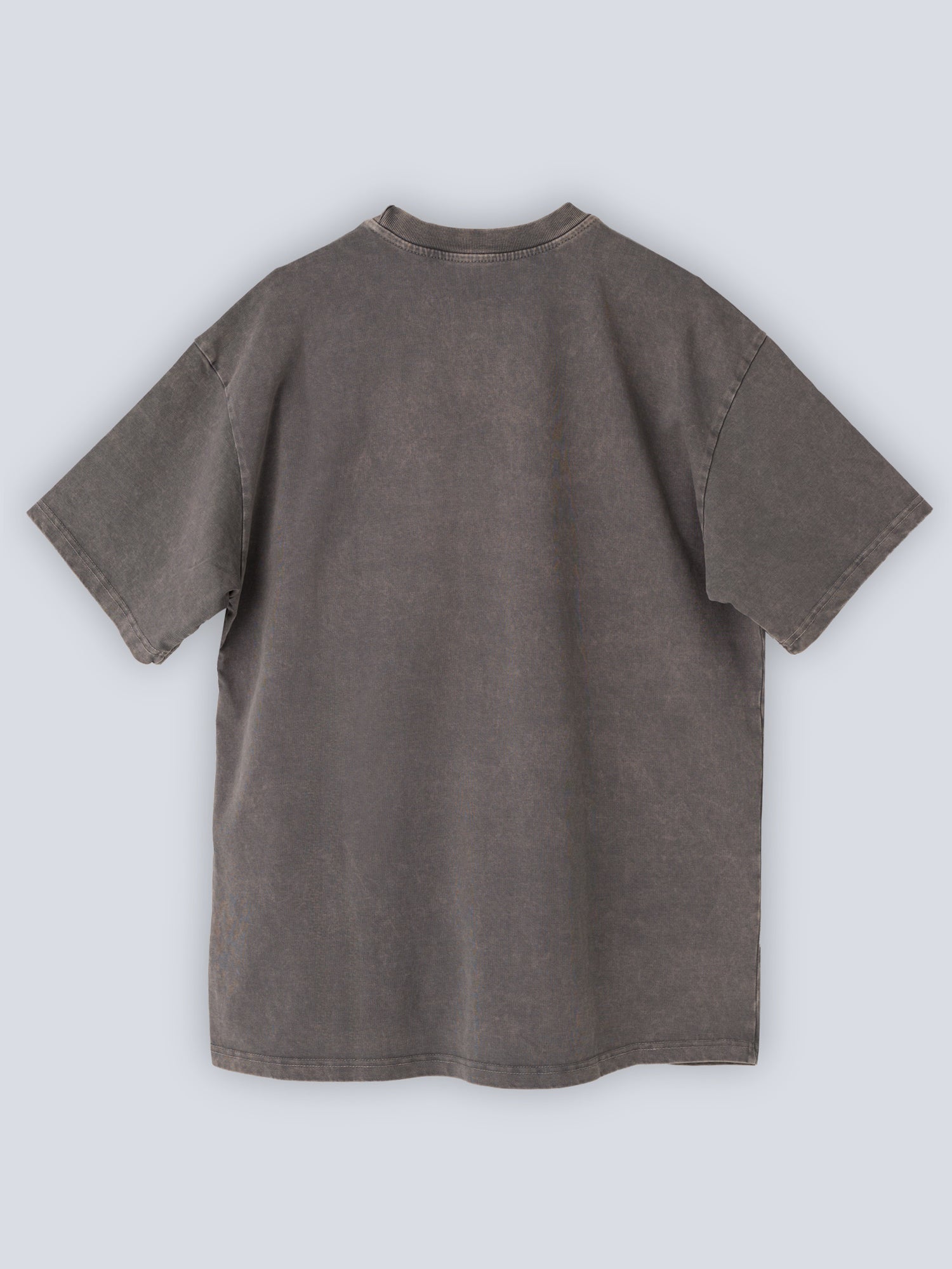 CAMISETA OVERSIZED 100% ALGODÓN ACID WASH - GREY