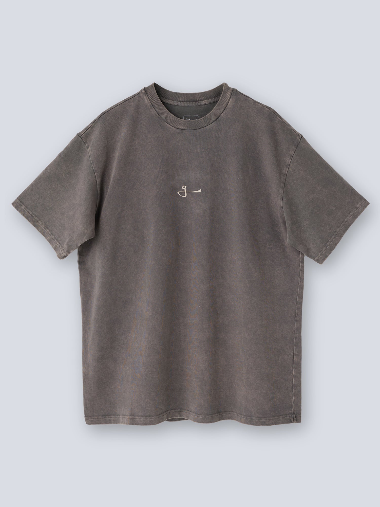 CAMISETA OVERSIZED 100% ALGODÓN ACID WASH - GREY