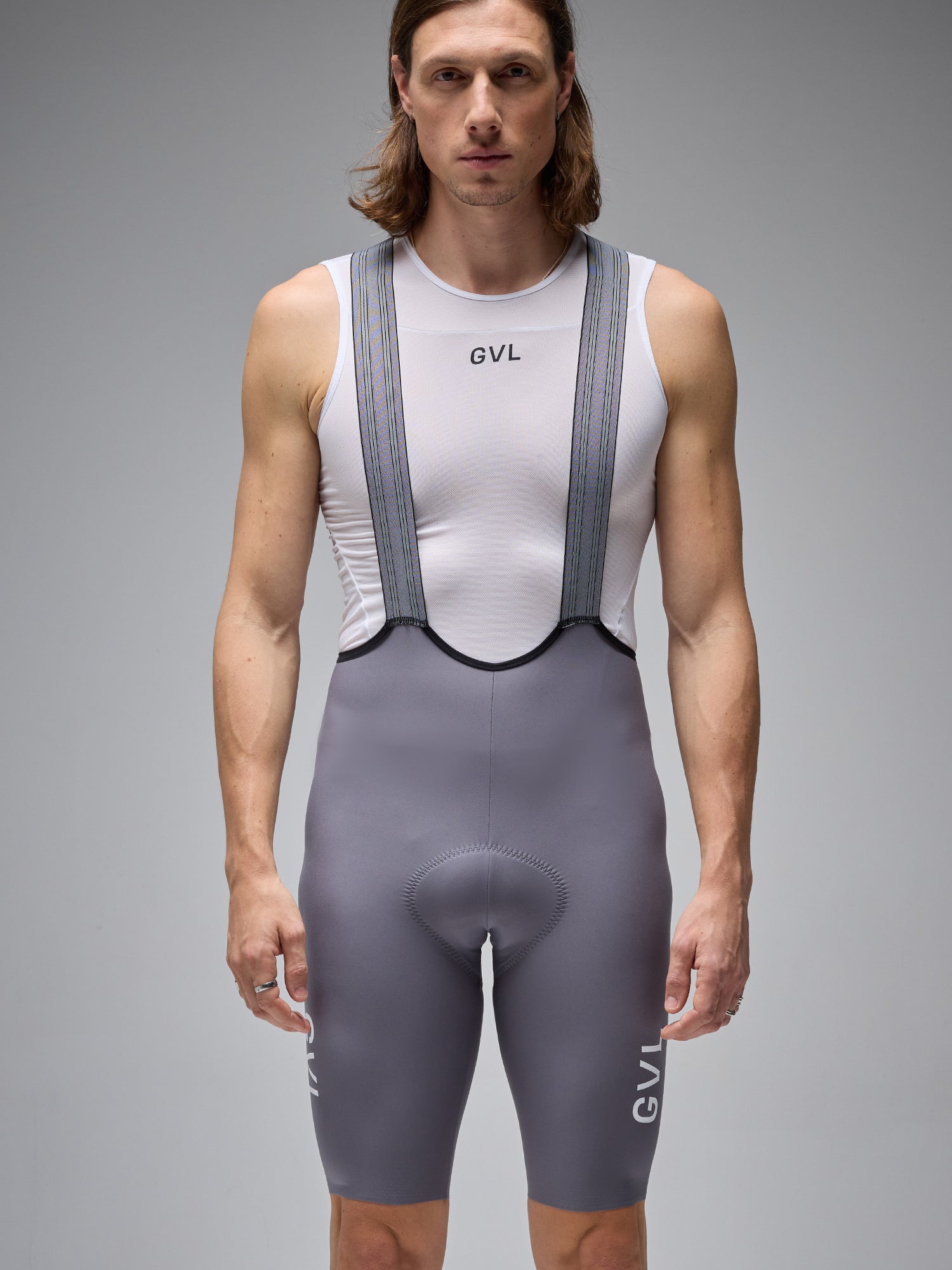 MEN’S LACEFLY 2.0 BIB SHORTS - GREY