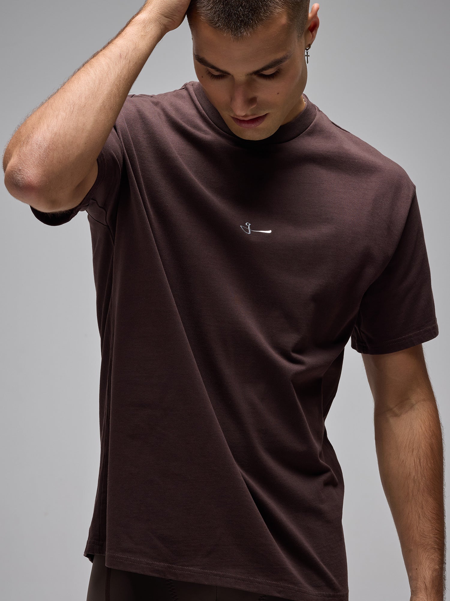 CAMISETA OVERSIZED 100% ALGODÓN G90 - CAFÉ
