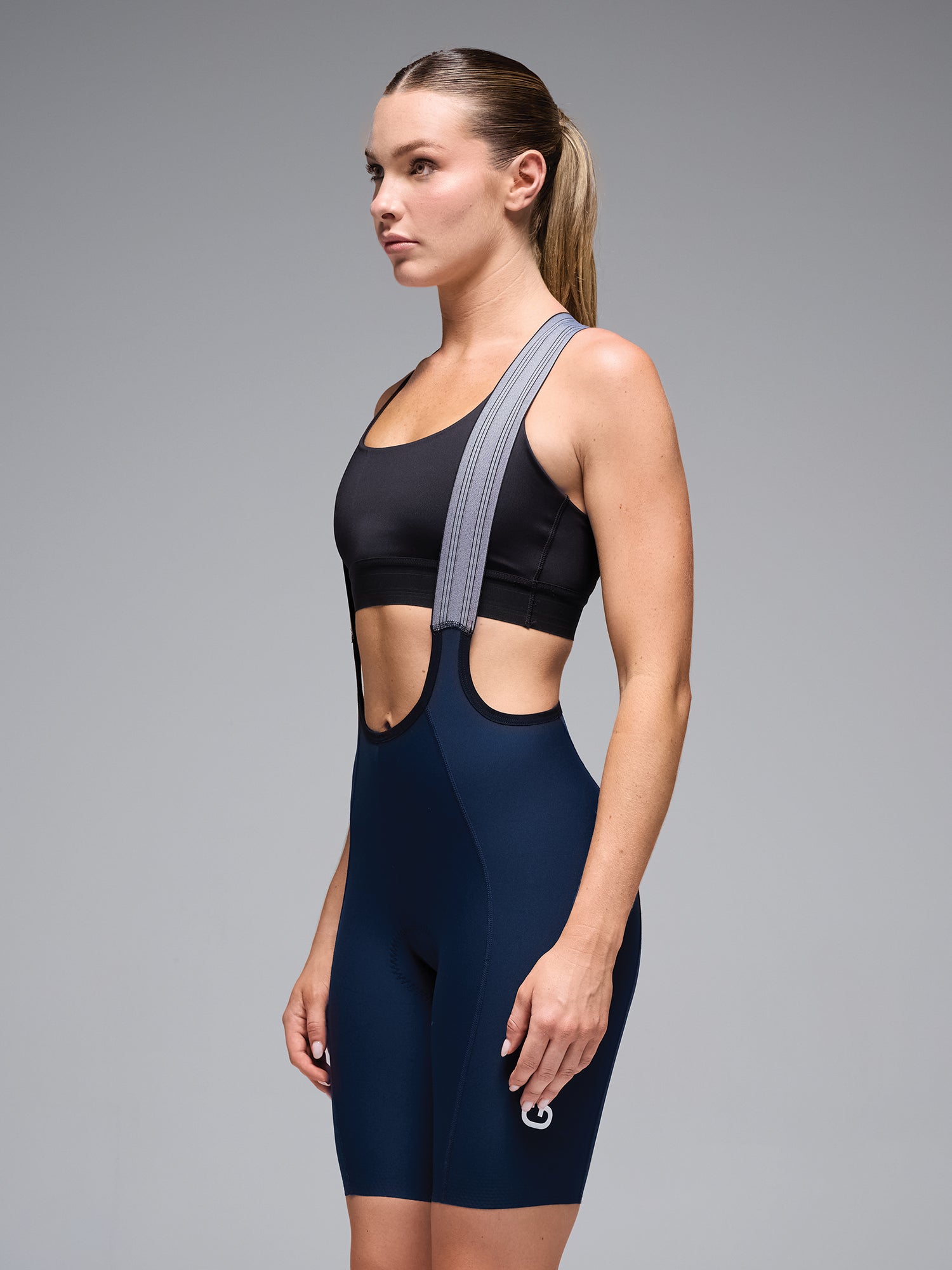 WOMEN’S LACEFLY BIB SHORTS - NAVY